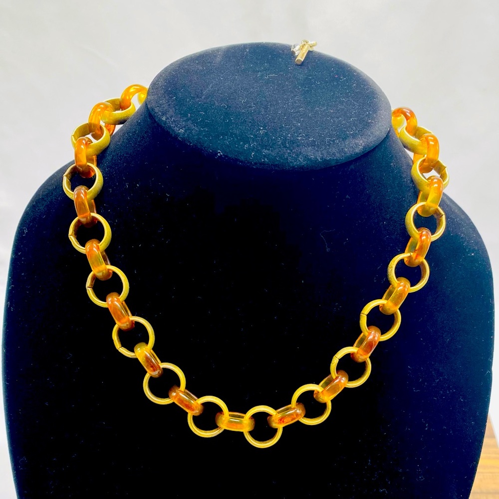 Brown and gold necklace